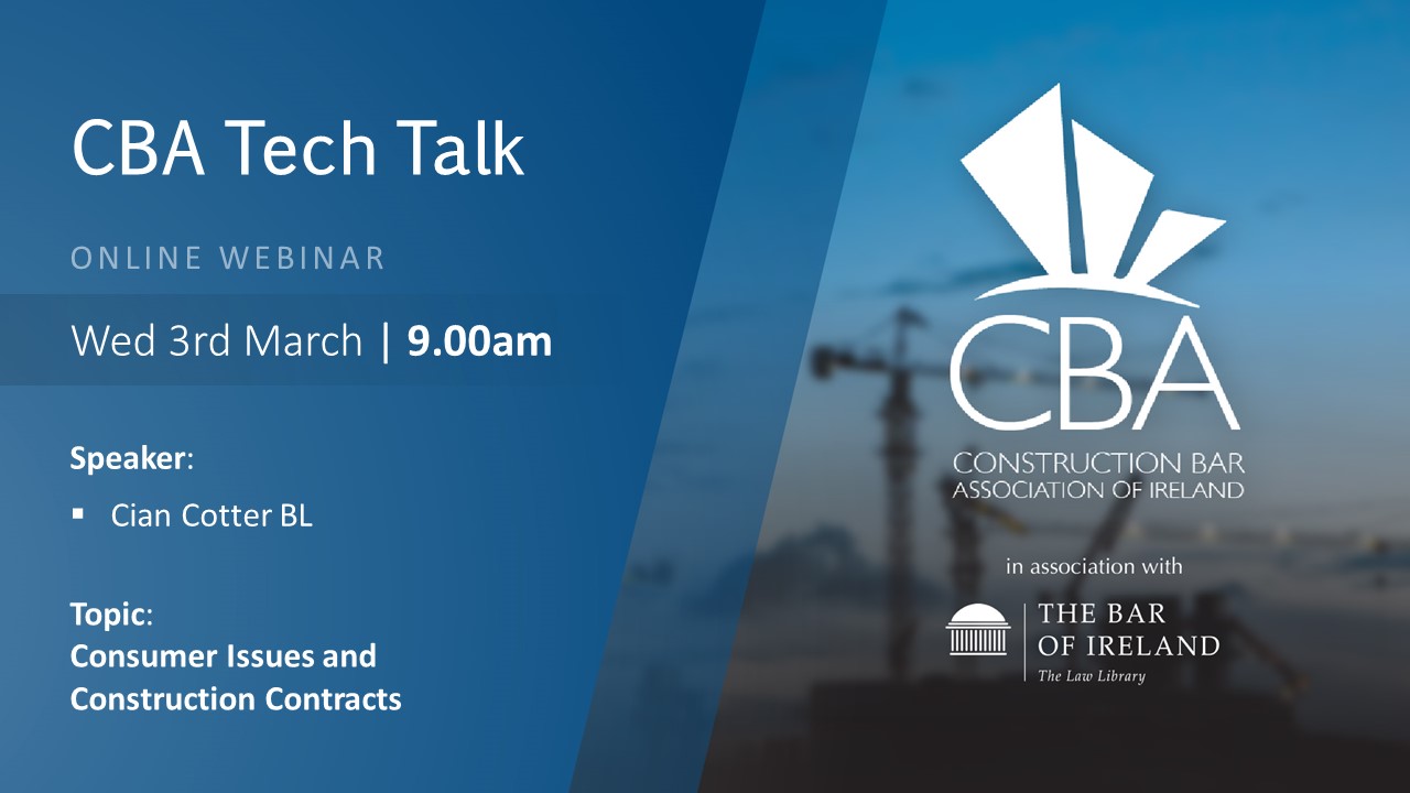 CBA TECH TALK – “Consumer Issues and Construction Contracts” – Southern ...